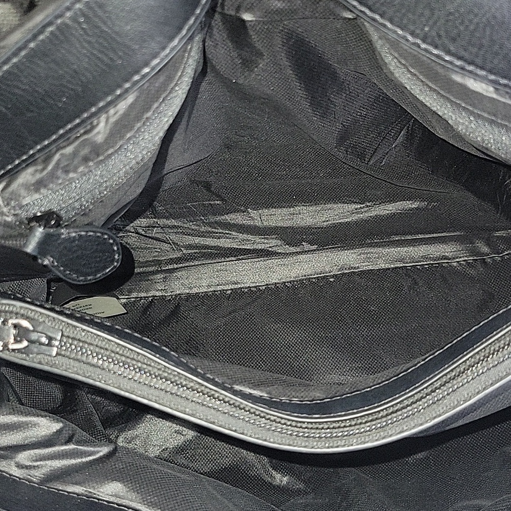 Rebecca Minkoff Black Nylon Quilted Chain Strap Crossbody Shoulder Bag - Picture 12 of 15